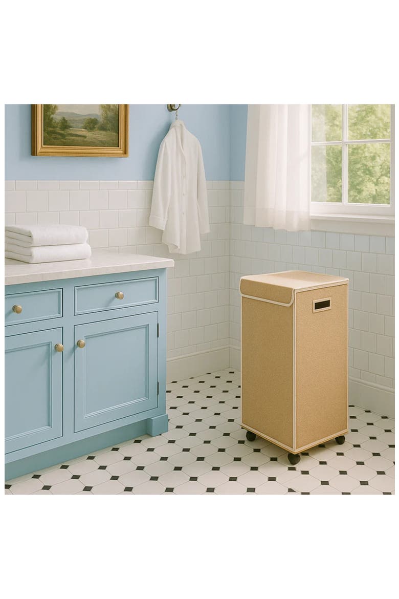 Laundry Hamper, Alternate, color, BEIGE