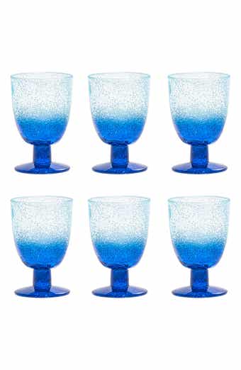 Oceanic Ombré Set of Six 14-Ounce Goblets