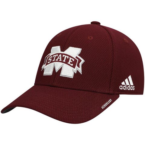 Men's adidas Maroon Mississippi State Bulldogs 2021 Sideline Coaches AEROREADY Flex Hat