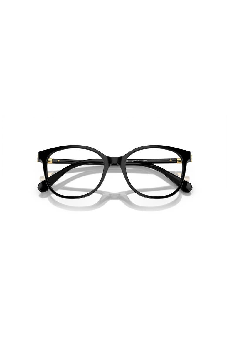 51mm Square optical glasses, Alternate, color, Black