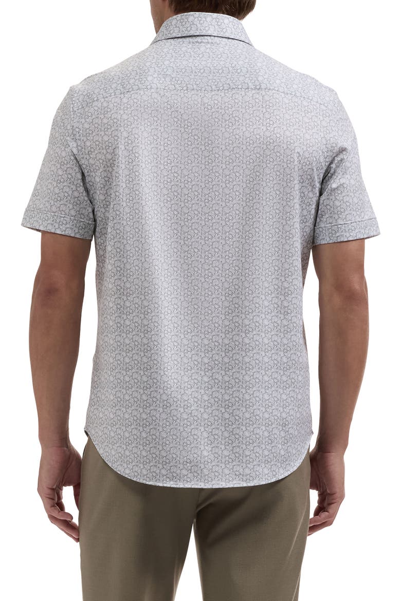 Miles OoohCotton® Floral Short Sleeve Button-Up Shirt, Alternate, color, AVOCADO