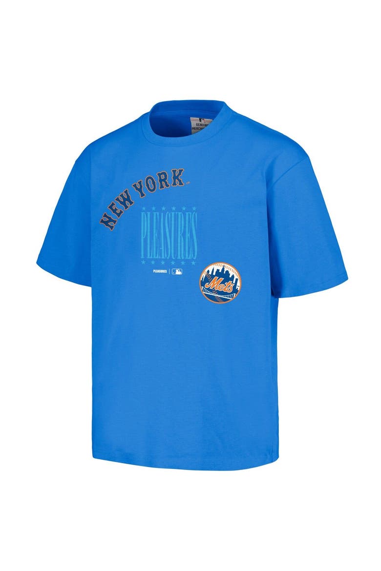 Men's PLEASURES  Royal New York Mets Repurpose T-Shirt, Alternate, color, Royal