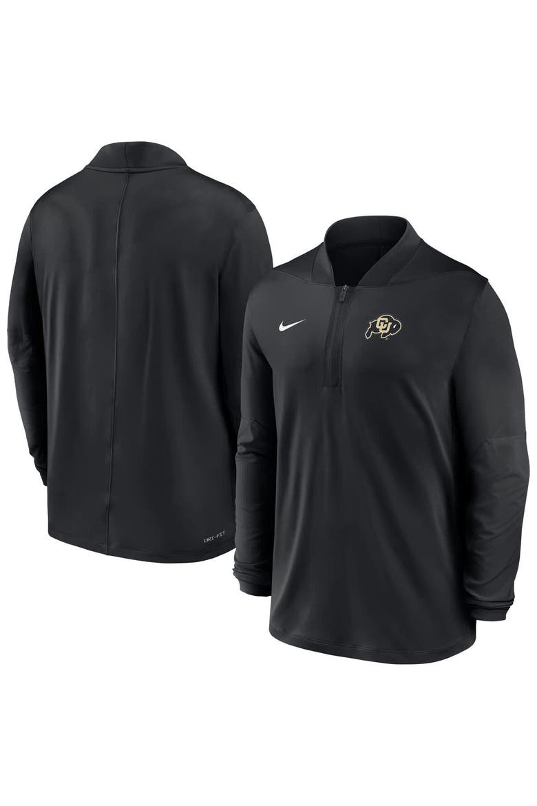 Men's Nike  Black Colorado Buffaloes Dri-FIT Half-Zip Pullover, Main, color, Black