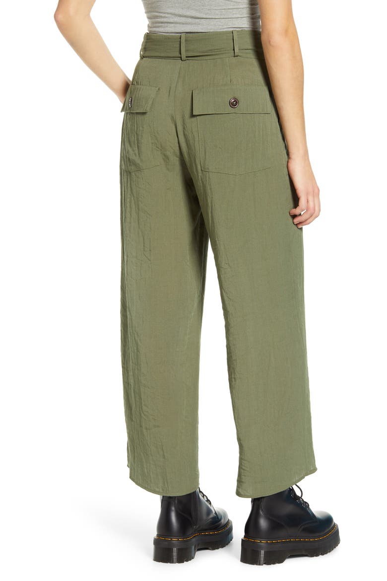 Peru Wide Leg Pants, Alternate, color, OLIVE