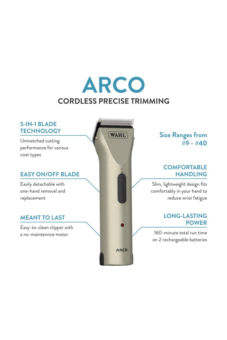 Arco equine horse cordless clipper kit, Alternate, color, Champagne