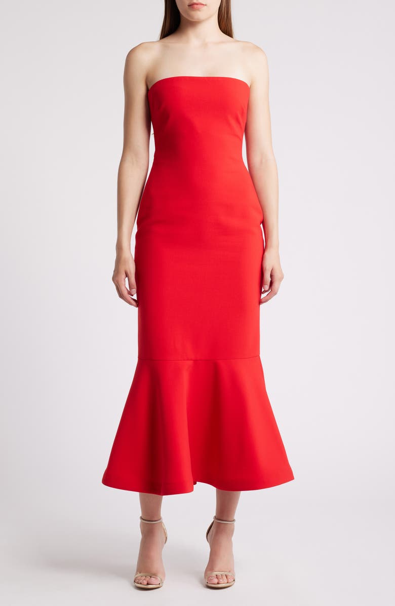 LIKELY Mille Strappy Back Strapless Cocktail Dress, Main, color,