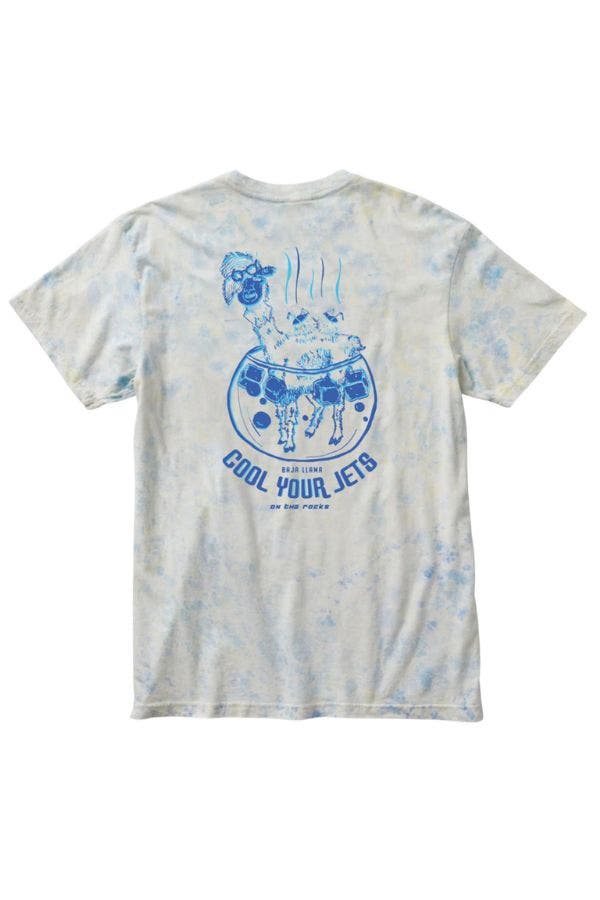 Baja Llama COOL YOUR JETS - PRIMO GRAPHIC TIE DYE TEE 