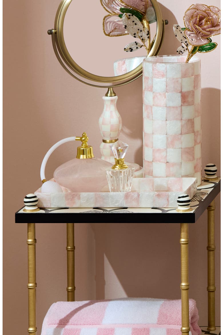 Rosy Check® Capiz Vanity Tray, Alternate, color, ROSY