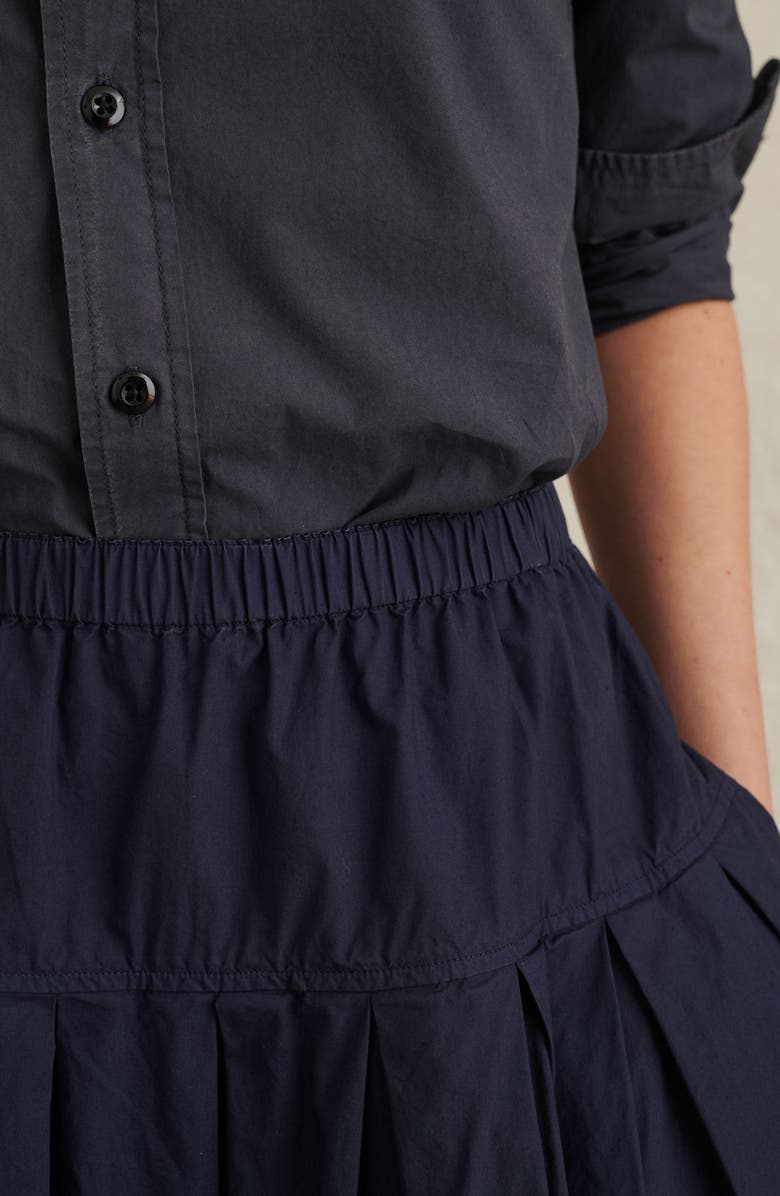 Alex Mill Paper Poplin Pull-On Midi Skirt, Alternate, color,