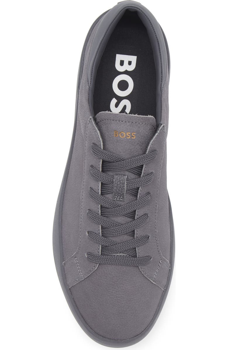 BOSS Belwar Low Top Pebbled Leather Sneaker, Alternate, color,