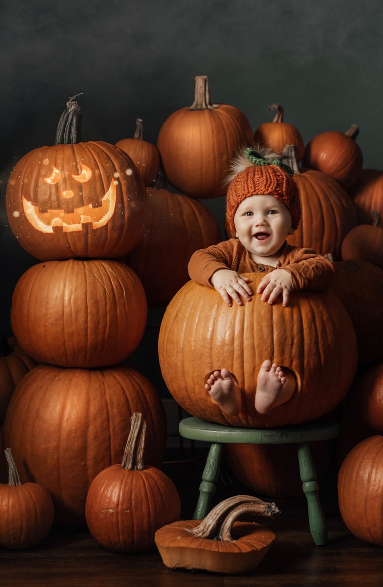 PINE + POPPY Pumpkin Beanie, Alternate, color, 