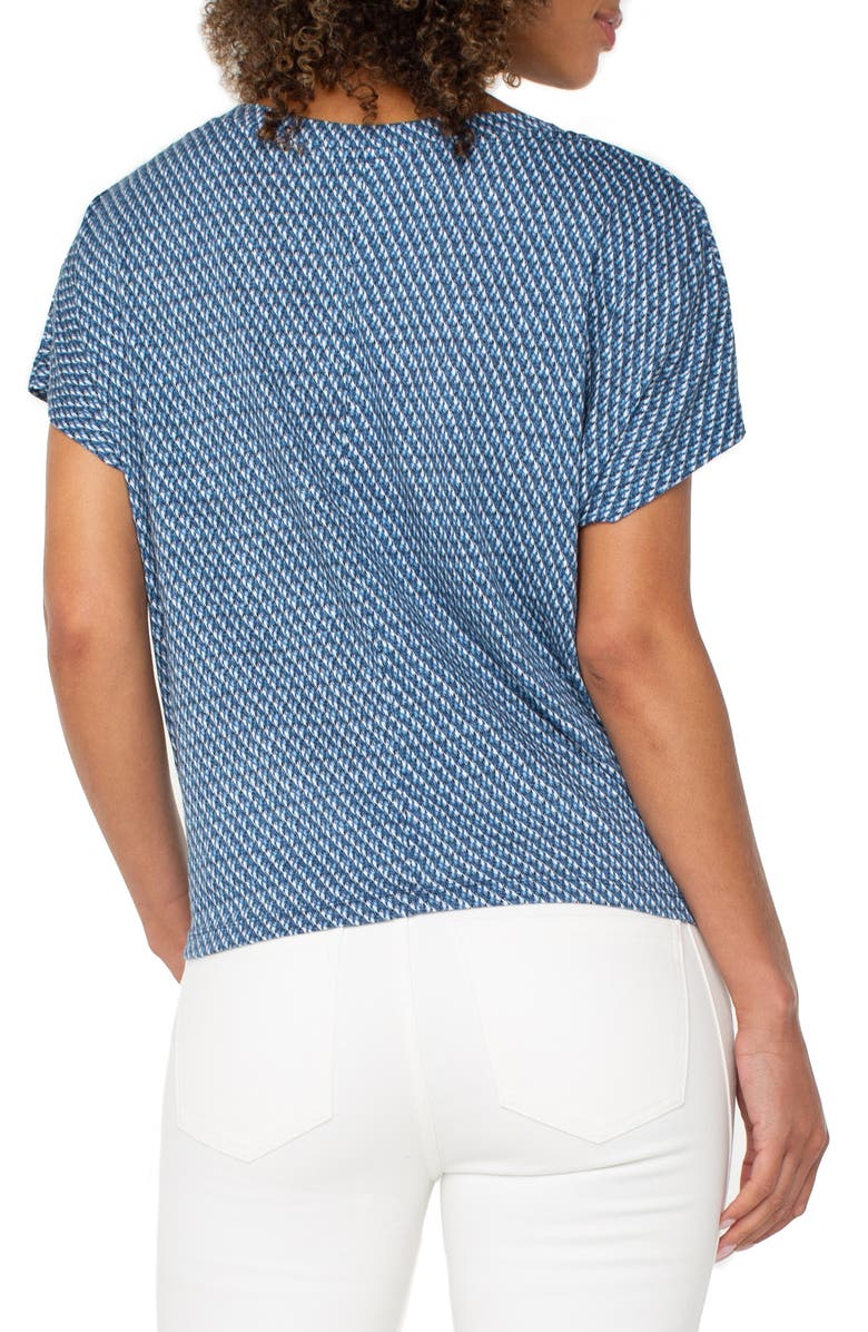 Liverpool Los Angeles Short Sleeve Twist Hem Top, Alternate, color, 