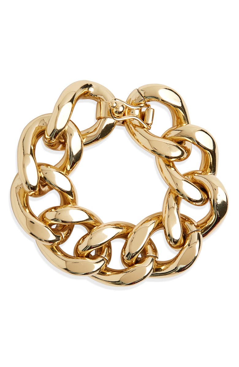 Isabel Marant Chunky Chain Bracelet, Main, color, 