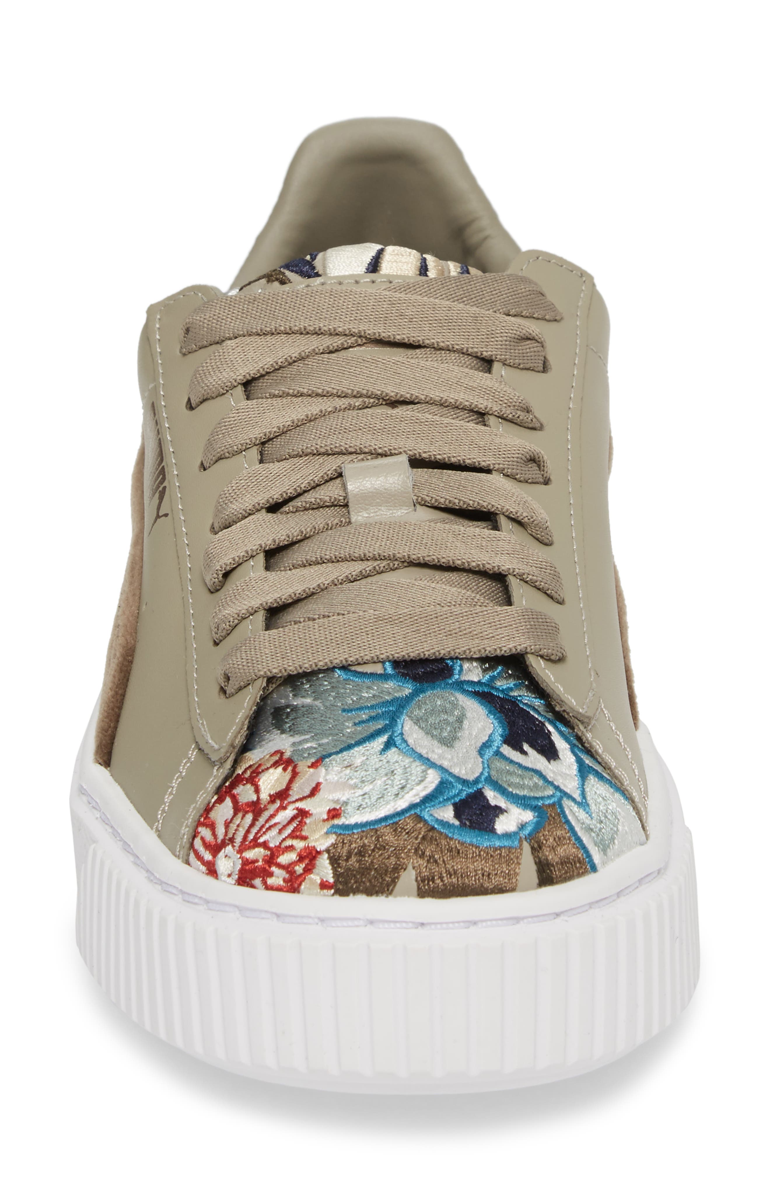 PUMA Platform Hyper Embroidered Sneaker, Alternate, color, 