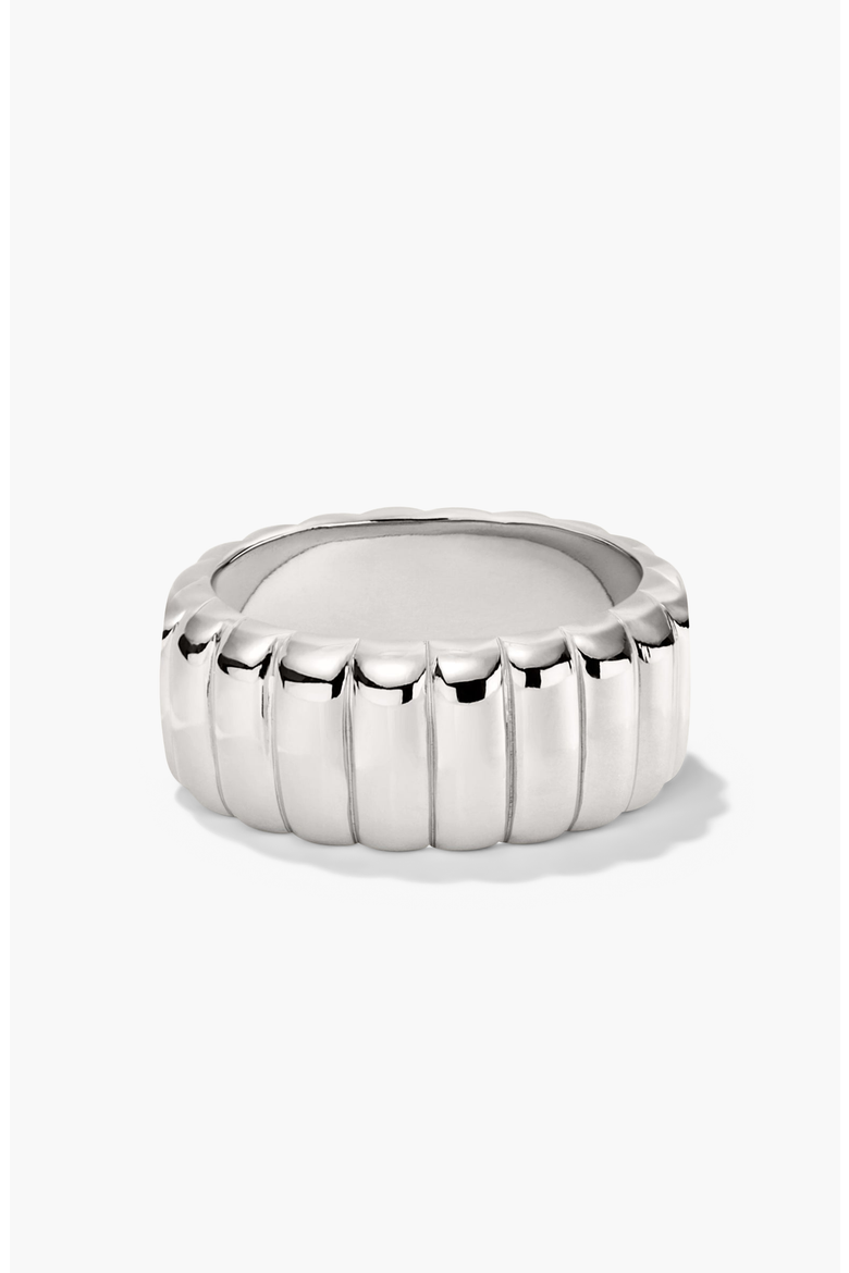 Bold Futed Ring, Main, color, Sterling Silver|Gold Vermeil