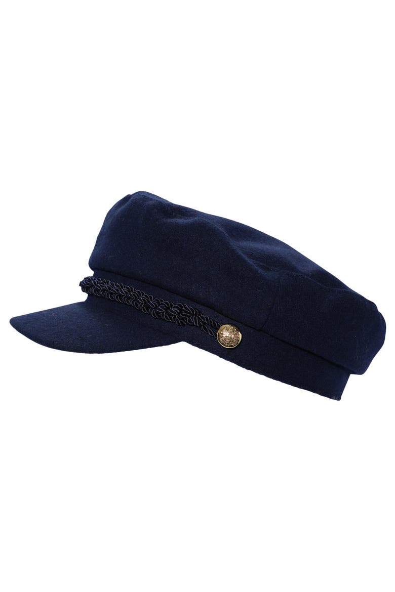 Wool Brim Cap, Main, color, Navy