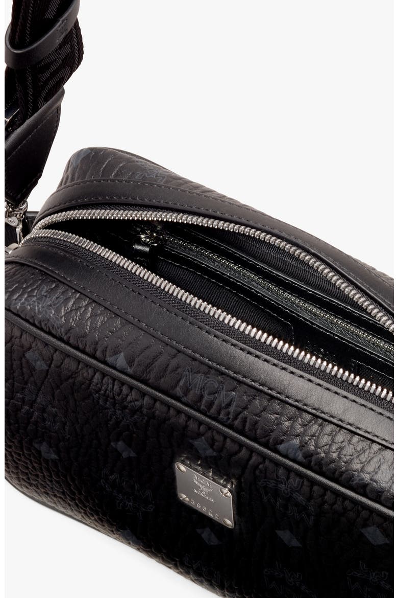 Visetos Coated Canvas Wash Bag, Alternate, color, BLACK