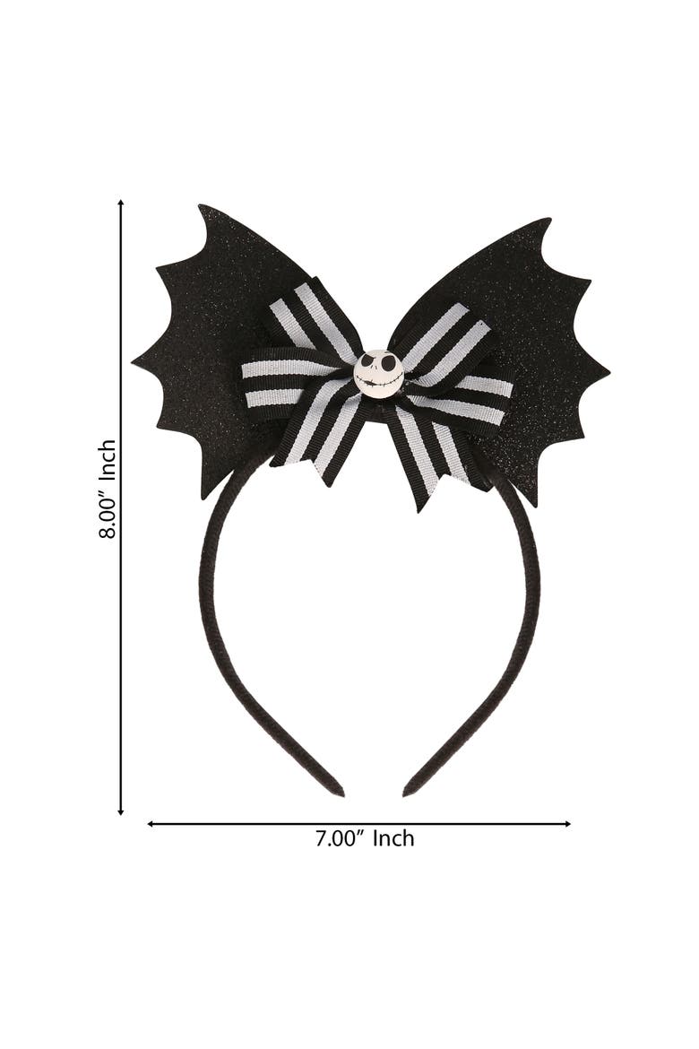 The Nightmare Before Christmas Headband for Women - Black Batwings, Alternate, color, Black