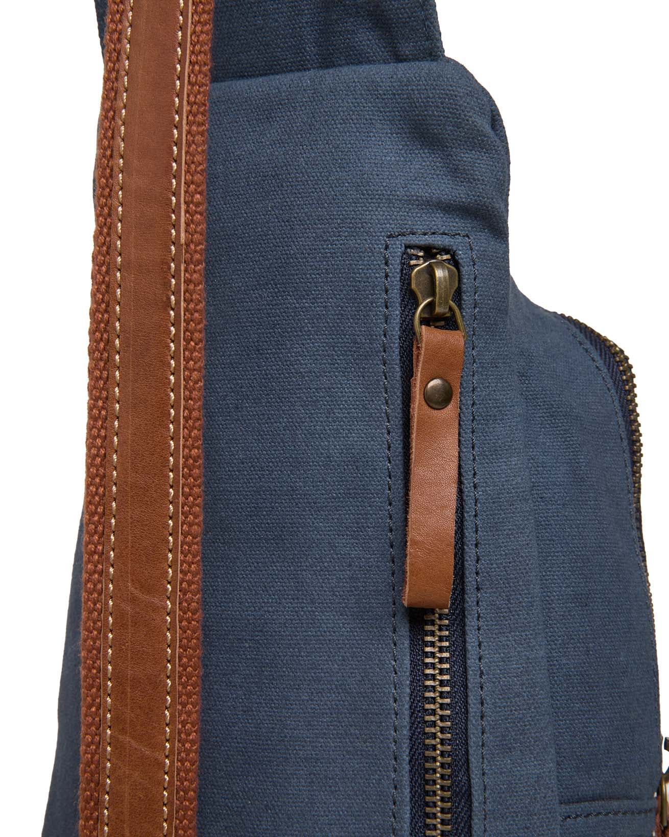 Celtic & Co. Canvas Sling Bag, Alternate, color, Navy