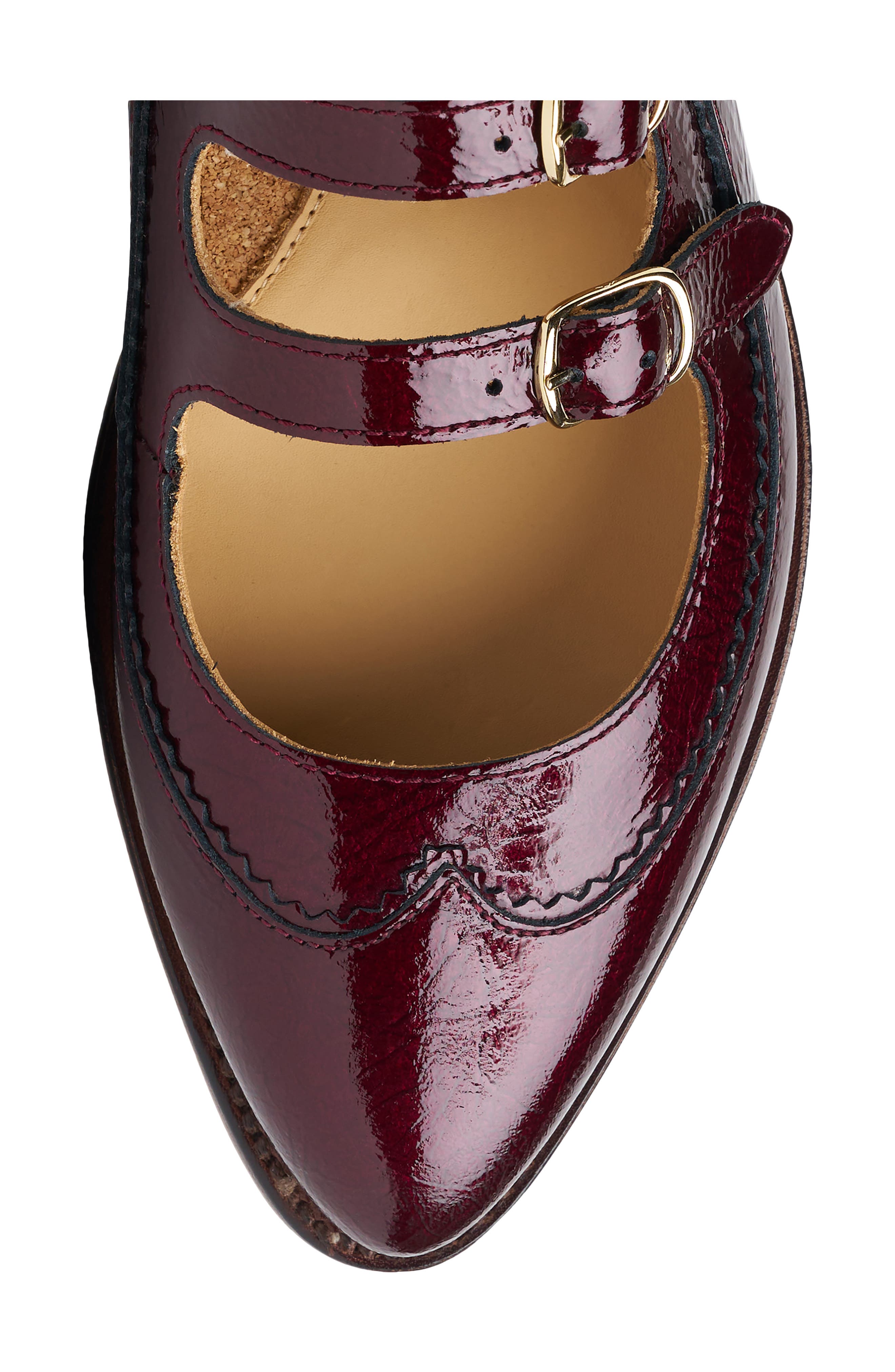 Miss Margo Mary Jane Flat, Alternate, color, DARK CHERRY