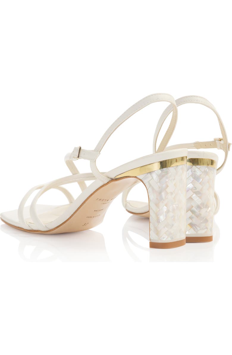 Freya Rose Giselle Ankle Strap Pearl Heel Sandal, Alternate, color,