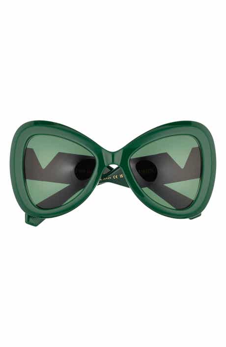 Valentino 55mm Polarized Triangular Sunglasses