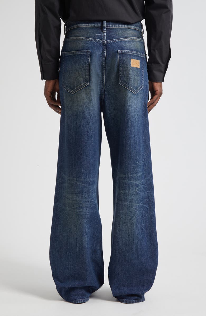 MM6 Maison Margiela Wide Leg Jeans, Alternate, color, Dark Blue