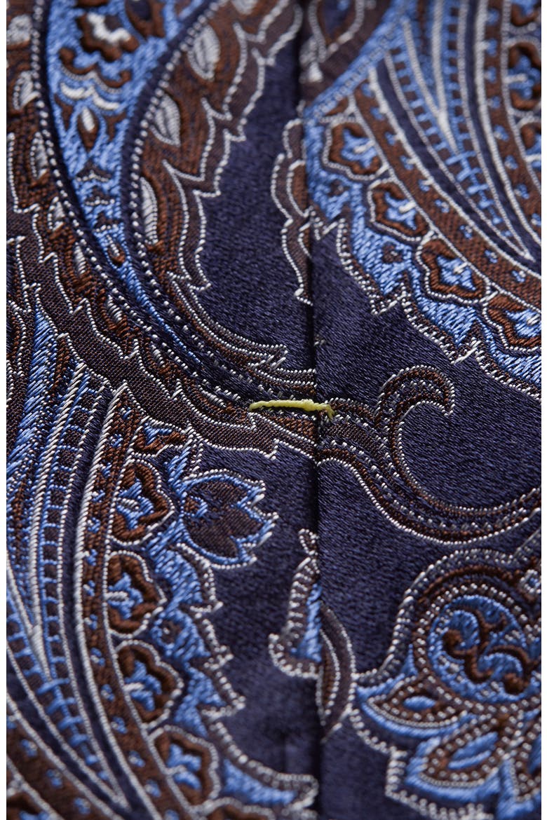 Paisley Silk Tie, Alternate, color, BLUE