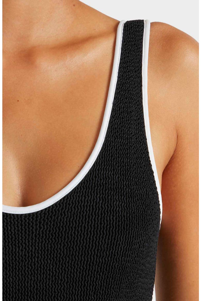 Faye One-Piece Swimsuit, Alternate, color, BLACK
