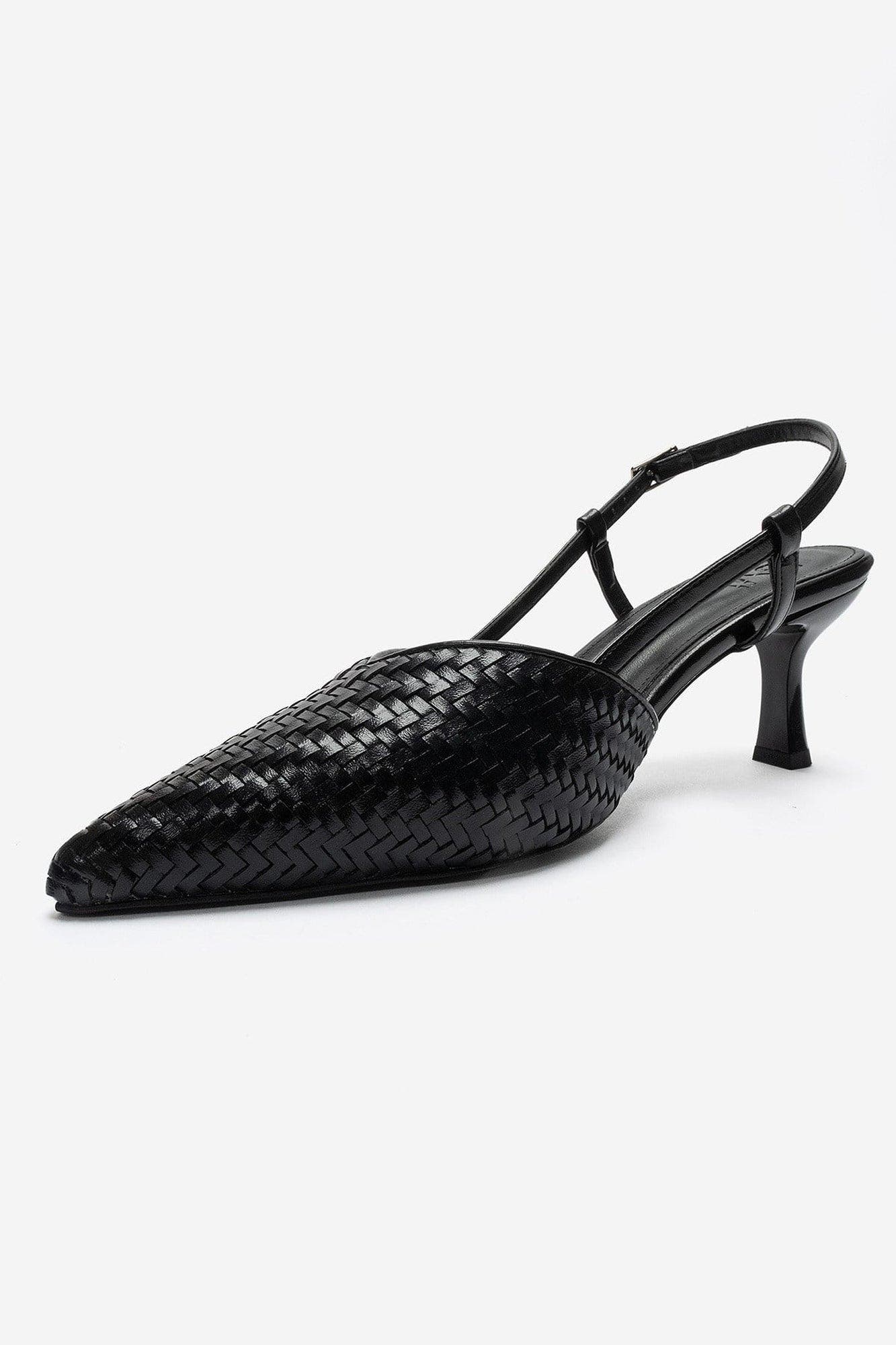 Mavero Slingback Stiletto Pump, Alternate, color, Black