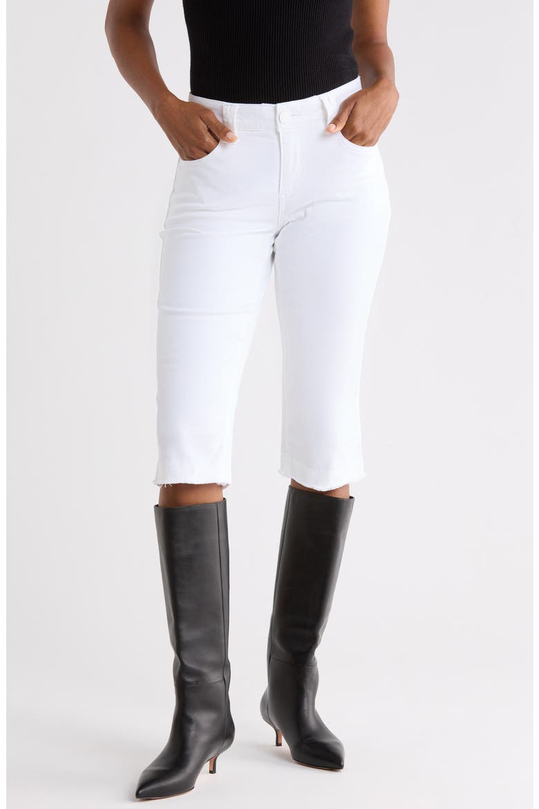 Ab Tech Capri Jeans, Main, color, OPTIC WHITE