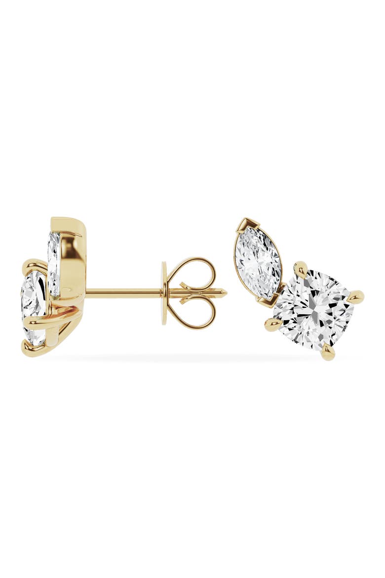 18K Gold Mixed Lab Created Diamond Fashion Stud Earrings - 2.62 ctw (Nordstrom Exclusive), Alternate, color, 18K YELLOW GOLD