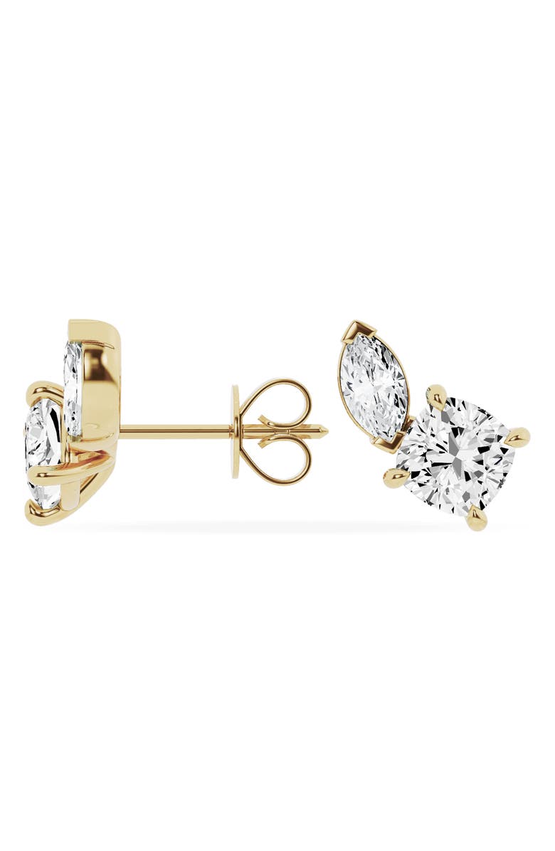 Jennifer Fisher 18K Gold Mixed Lab Created Diamond Fashion Stud Earrings - 2.62 ctw, Alternate, color, 18K Yellow Gold