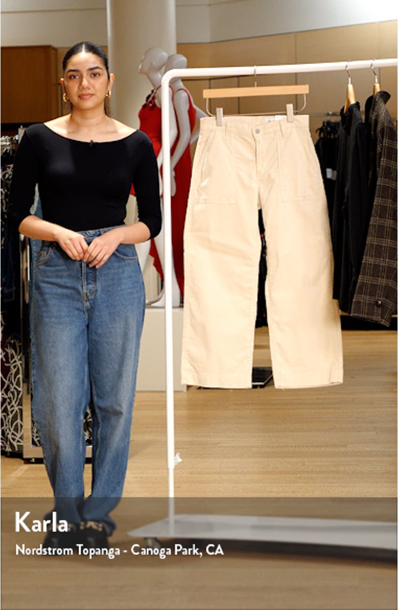Saige Mid Rise Wide Leg Corduroy Pants, sales video thumbnail
