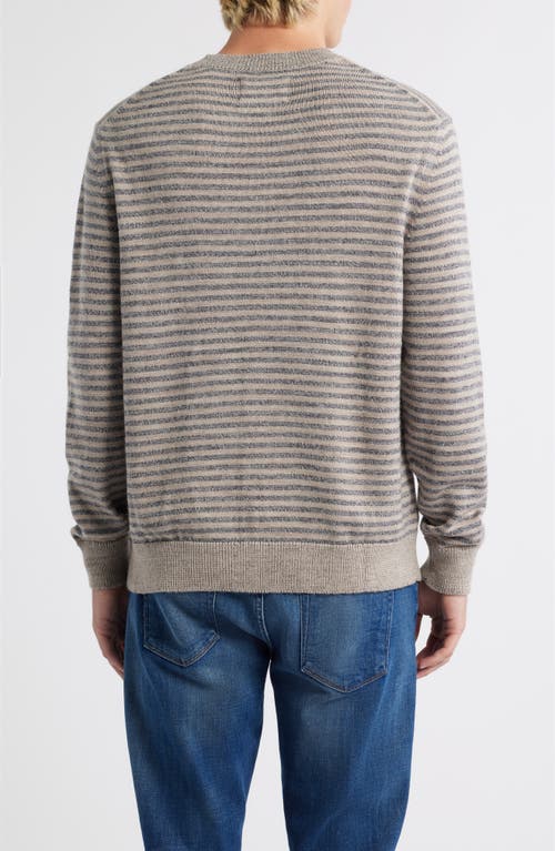Alex Crane Campo Merino Wool Crewneck Sweater In Gray