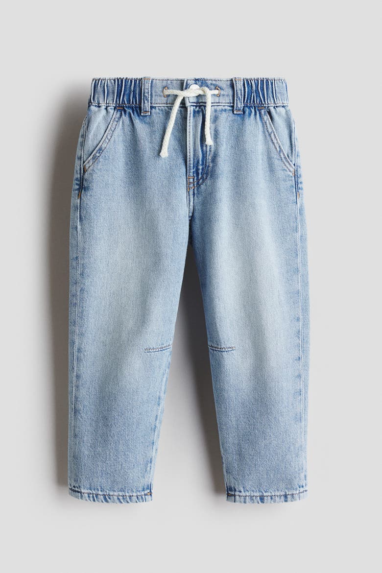 Cotton Denim Joggers, Main, color, Light blue denim