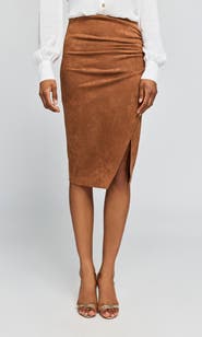 Generation Love Gina Vegan Suede Skirt