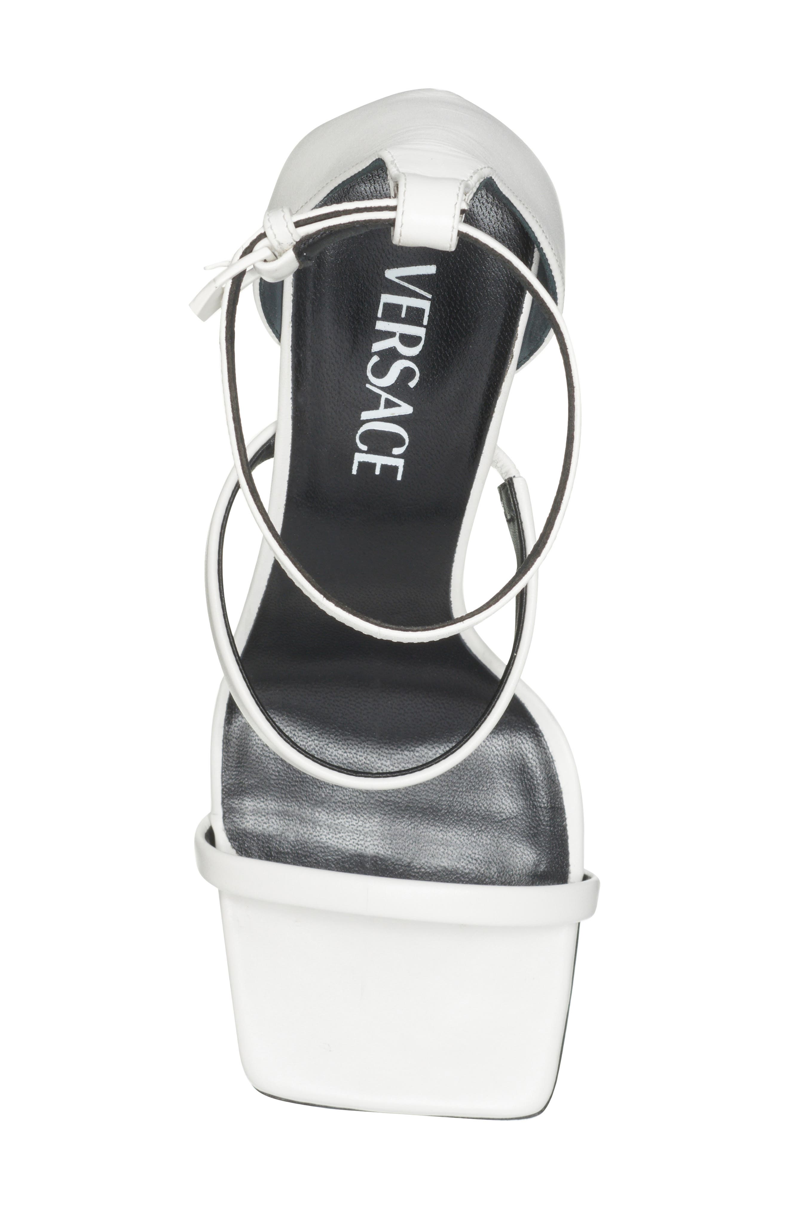 Versace Ankle Strap Sandal, Alternate, color, 