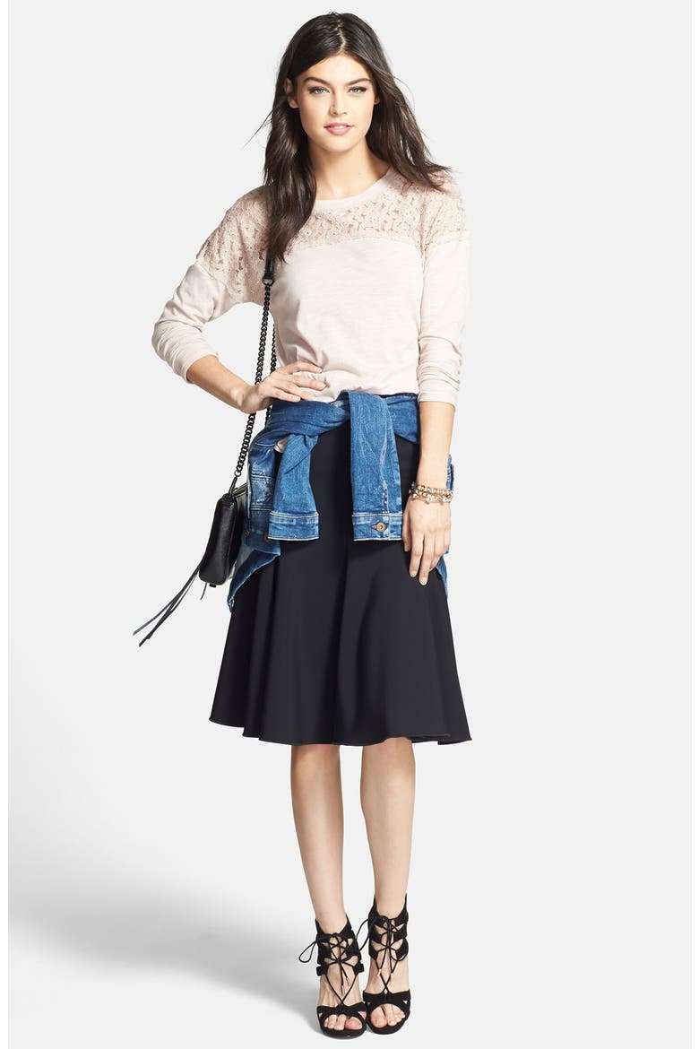 Trumpet Skirt, Alternate, color, RICH BLACK