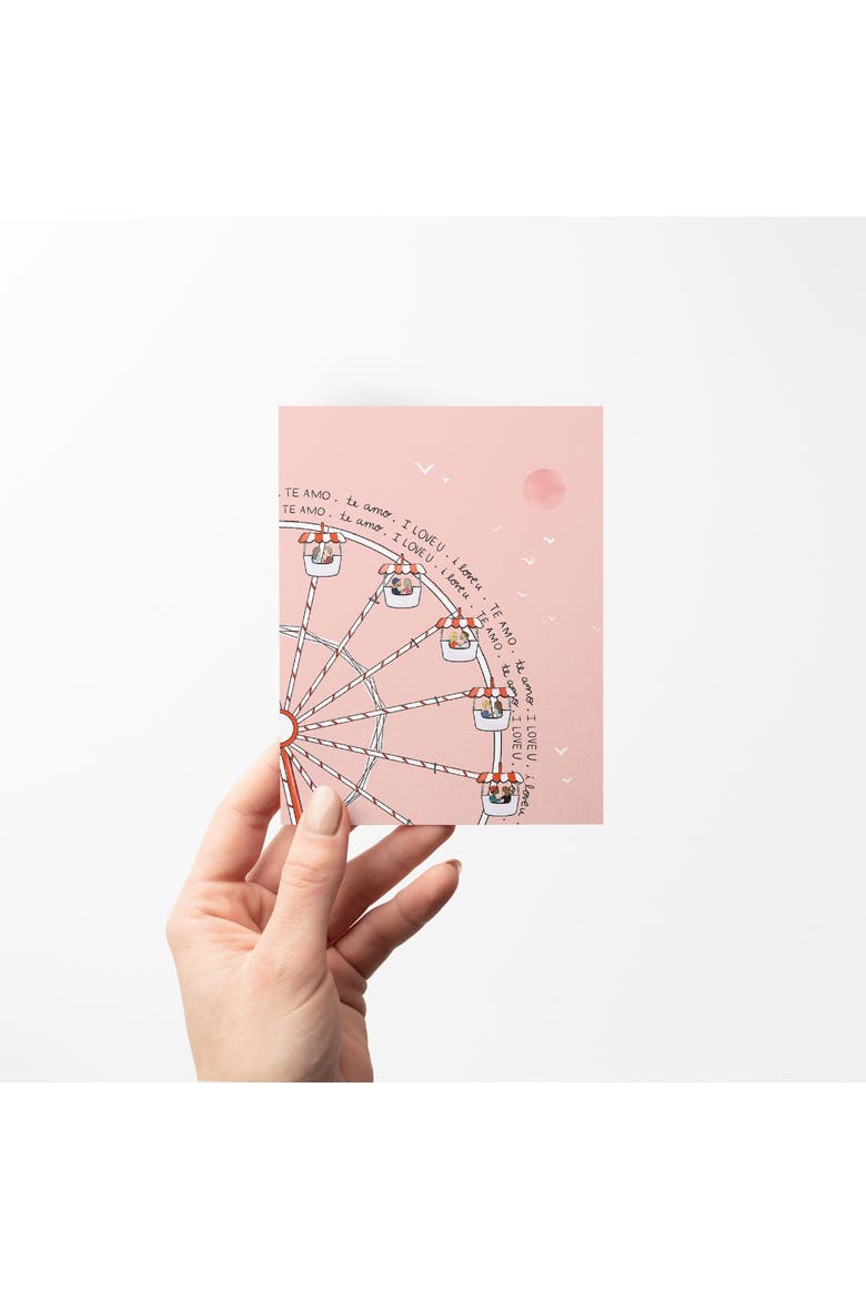 Love/Valentine's Assorted Greeting Card Pack (3ct) "Sunshine Valentine, Heart Plaid , Love Ferris Wheel", Alternate, color, Multi-Pack