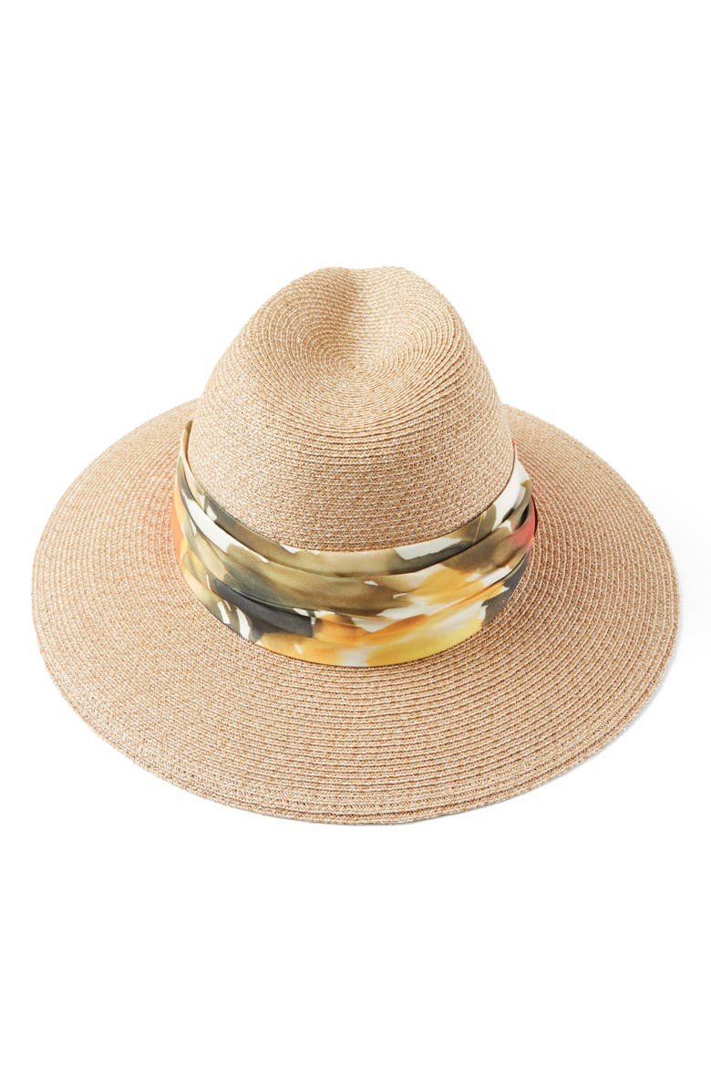 Eugenia Kim <br>Courtney Packable Straw Fedora, Alternate, color, 