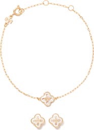 Tory Burch Forget Me Not Bracelet & Stud Earrings Set