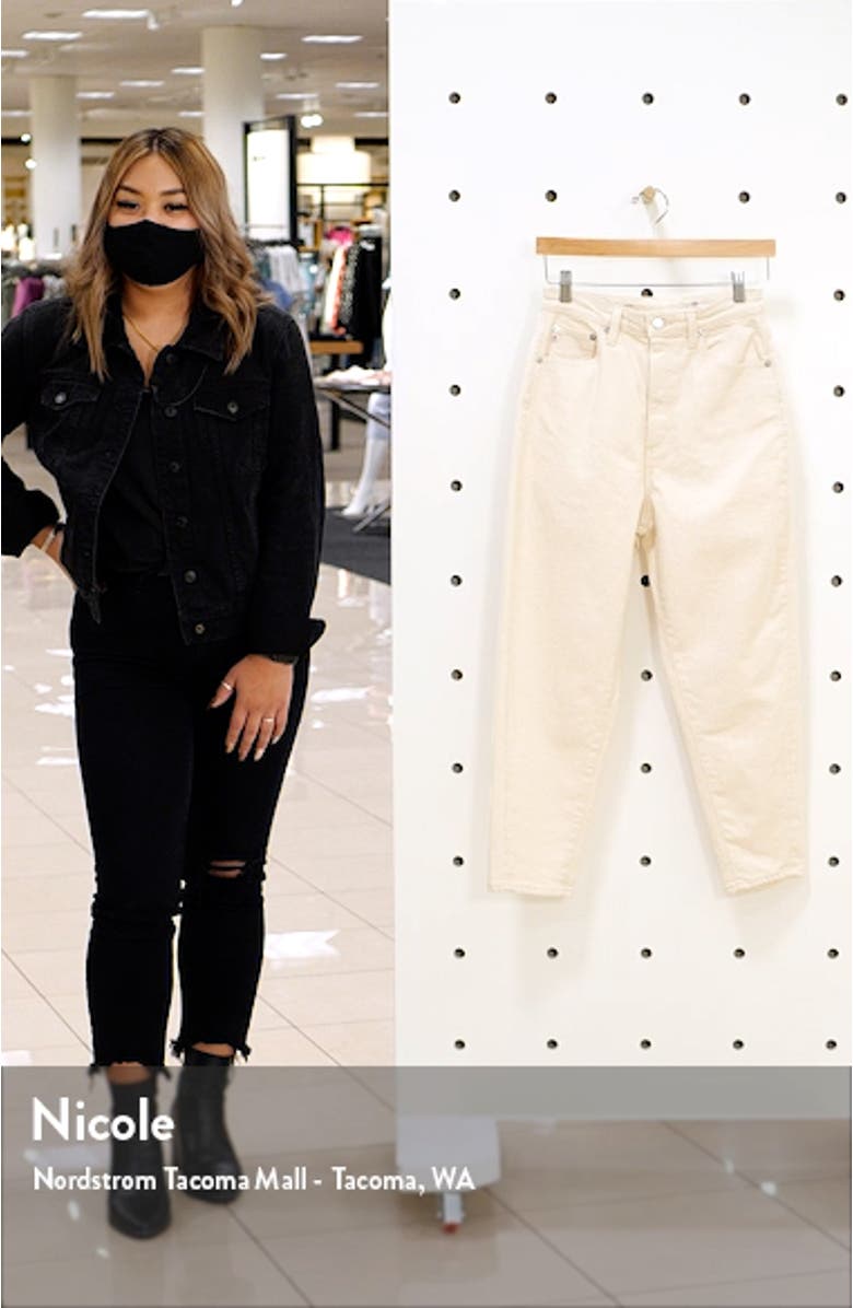 Renn High Waist Crop Straight Leg Jeans, sales video thumbnail