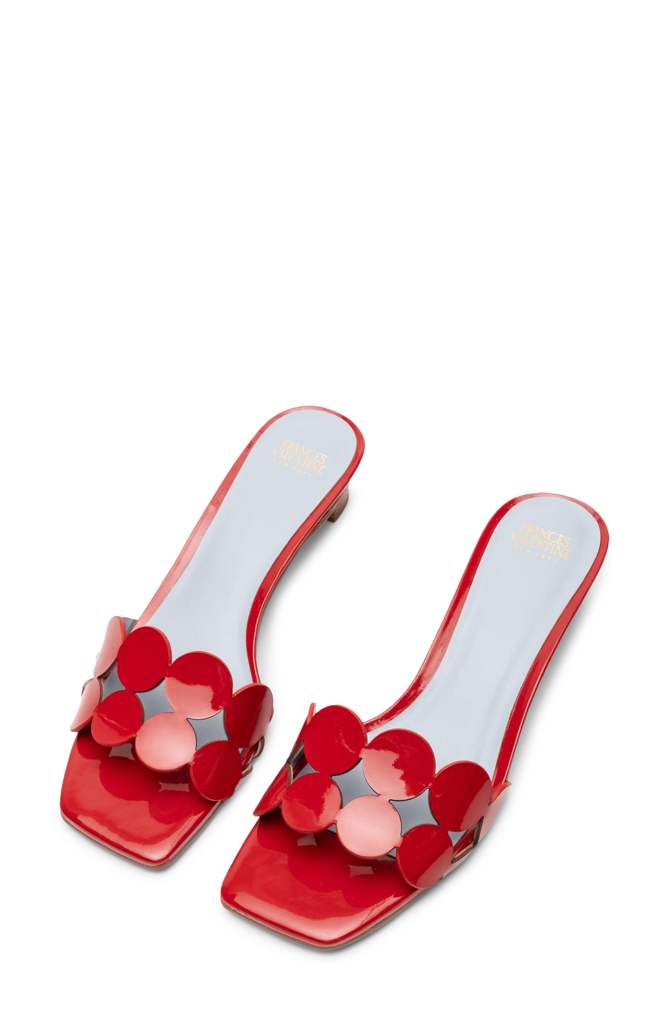 Frances Valentine Sandy Block Heel Sandal, Alternate, color, Red