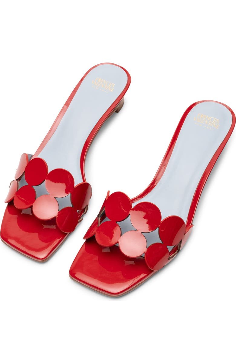 Frances Valentine Sandy Block Heel Sandal, Alternate, color, Red