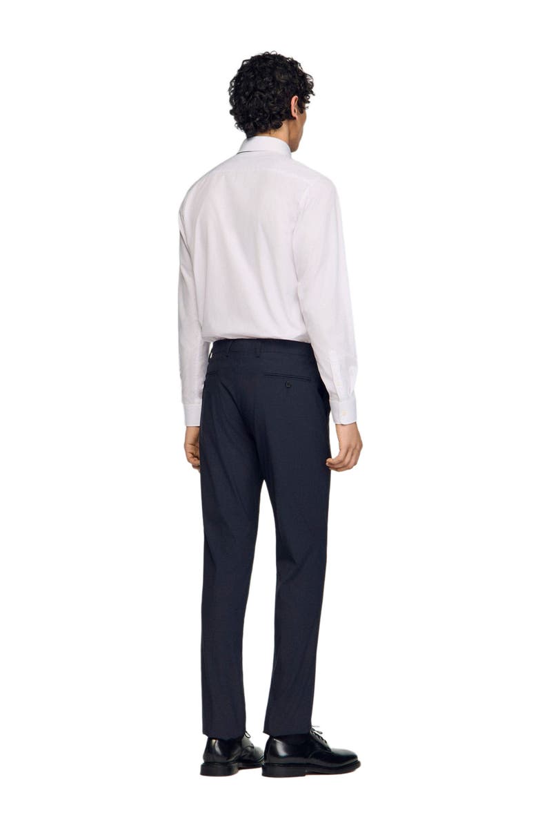 SANDRO Wool suit trousers, Alternate, color, Navy Blue