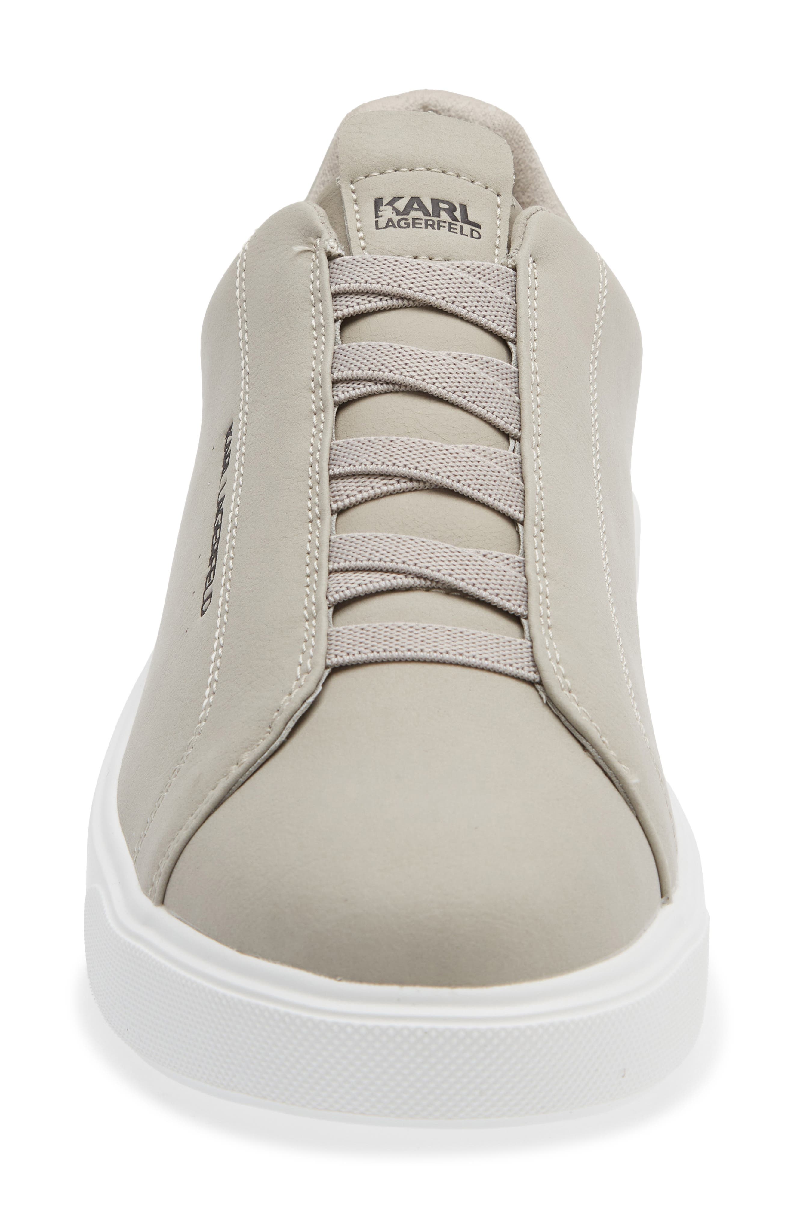 KARL LAGERFELD PARIS Laceless Sneaker, Alternate, color, Light Grey