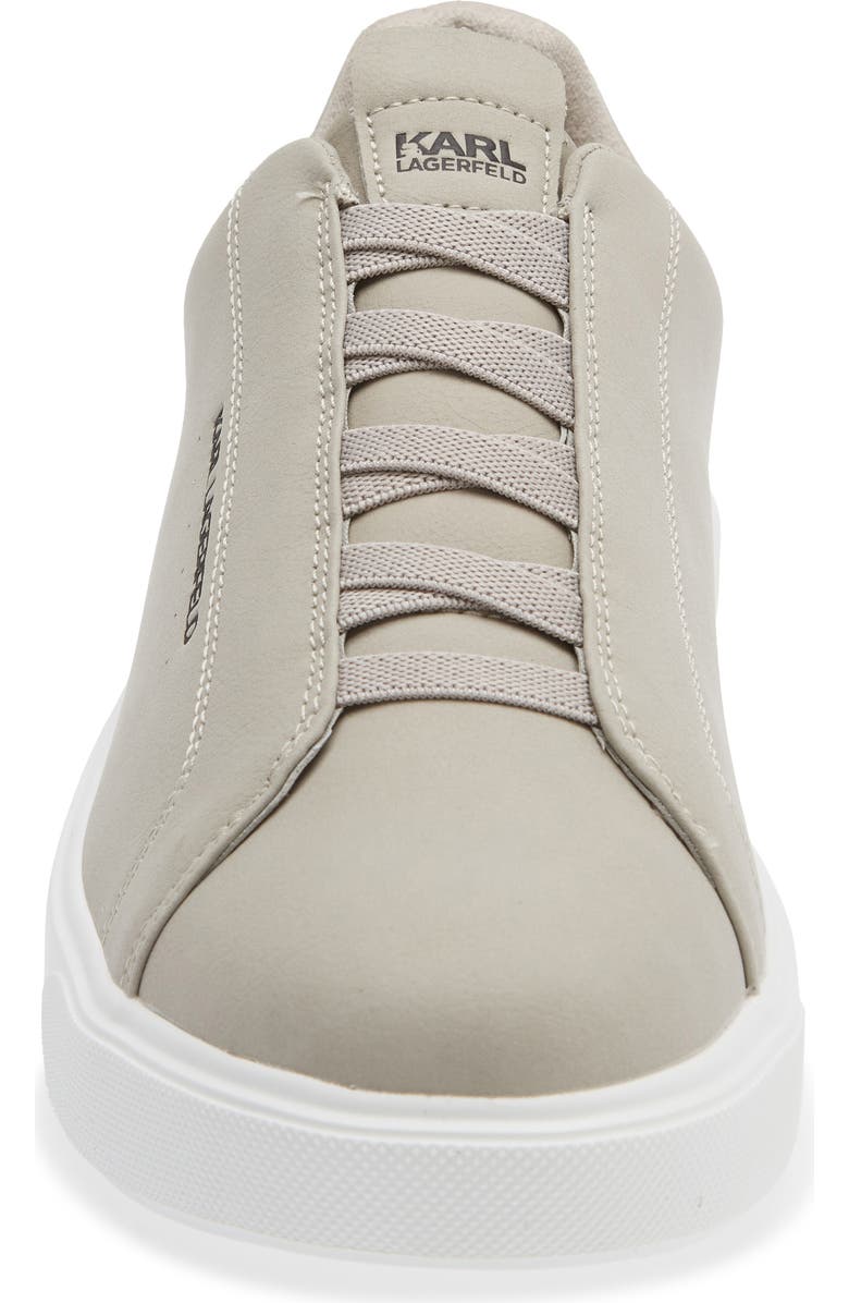 KARL LAGERFELD PARIS Laceless Sneaker, Alternate, color, Light Grey