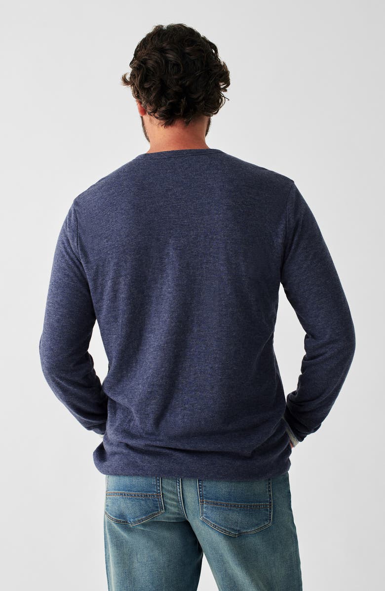 Faherty Cloud Reversible Cotton & Modal Crewneck T-Shirt, Alternate, color, Navy Heather/Stripe