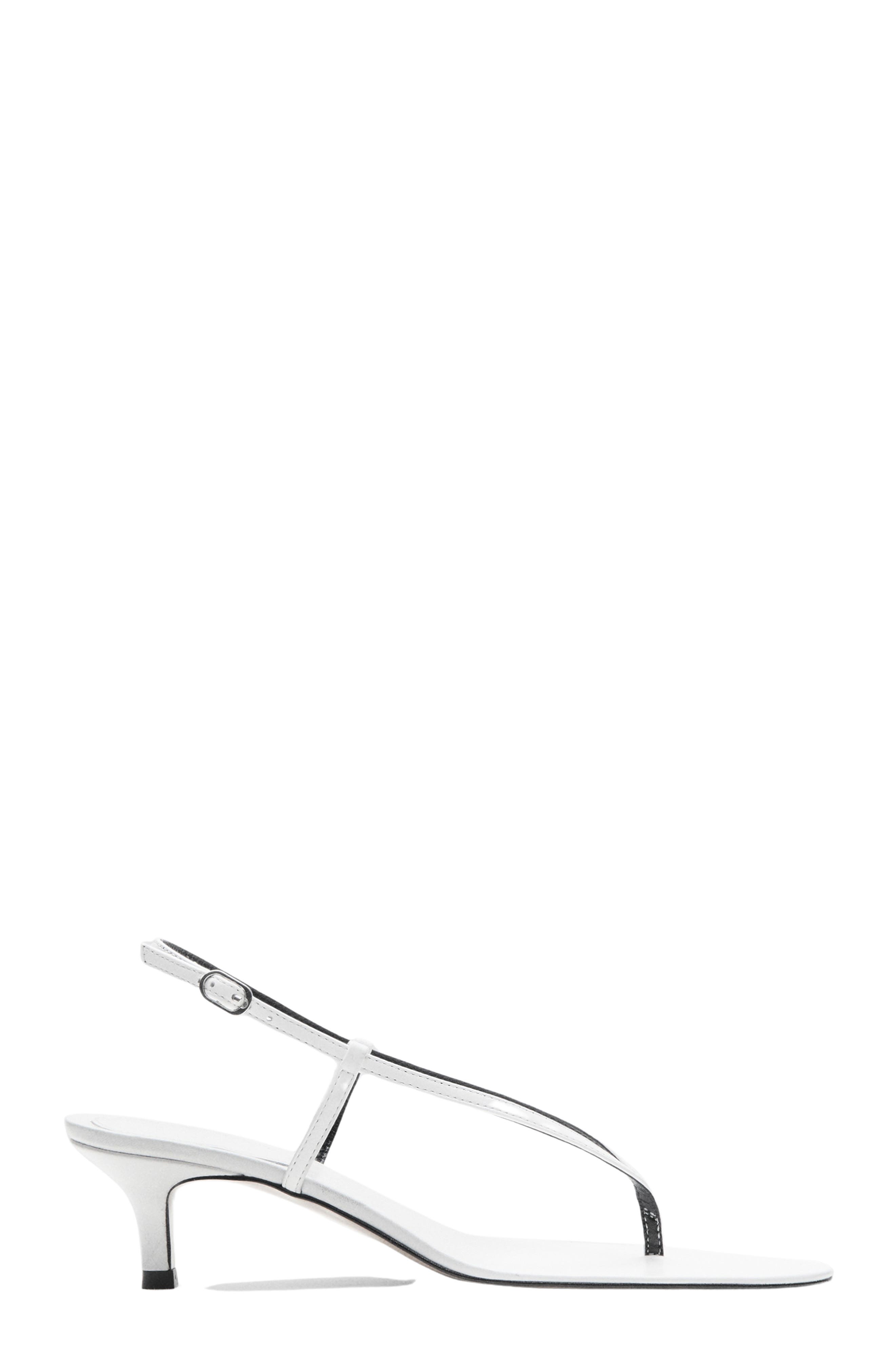 Slingback Kitten Heel Sandal, Alternate, color, WHITE